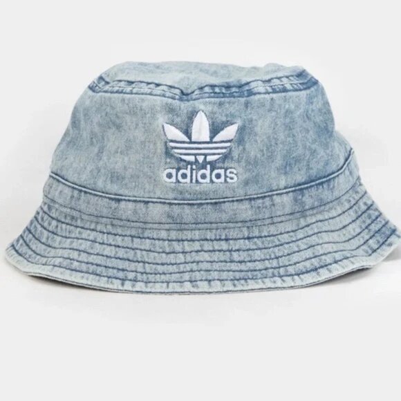 adidas Originals - Washed Bucket Hat in Denim - Picture 8 of 8